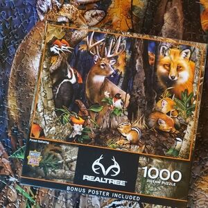 Realtree Forest Scene Jigsaw Puzzle with Bonus Poster